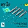 RESKIT RS32-0496 Mk.83 bombs with BSU-85 thermally protected (4 pcs) (3D printed) 1/32